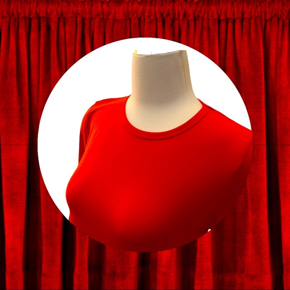 NWTS! Beautiful Red Dress Maurine by Lu LaRoe - Picture 7 of 8